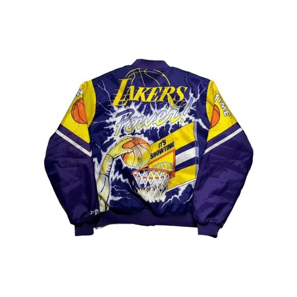 Vintage Lakers Power Los Angeles Lakers Fanimation Chalk Line Jacket - Picture 1 of 5